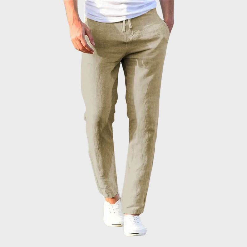Graham | Lightweight Casual Linen Trousers