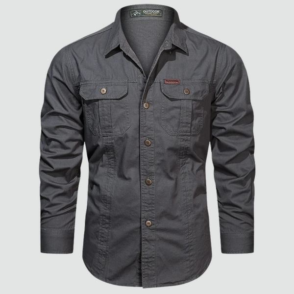 Sidney - Long Sleeve Cargo Overshirt
