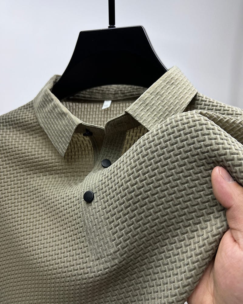 Harrington | Elegant Textured Polo Shirt
