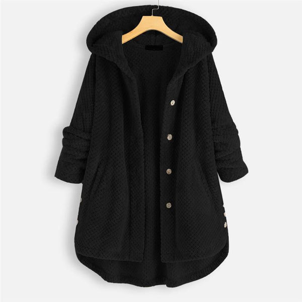 Jesse | Winter Hooded Double-faced Fleece Coat