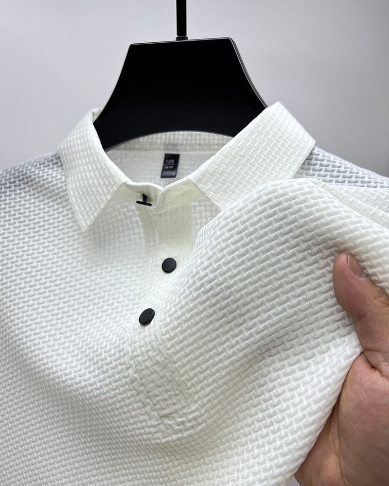 Harrington | Elegant Textured Polo Shirt