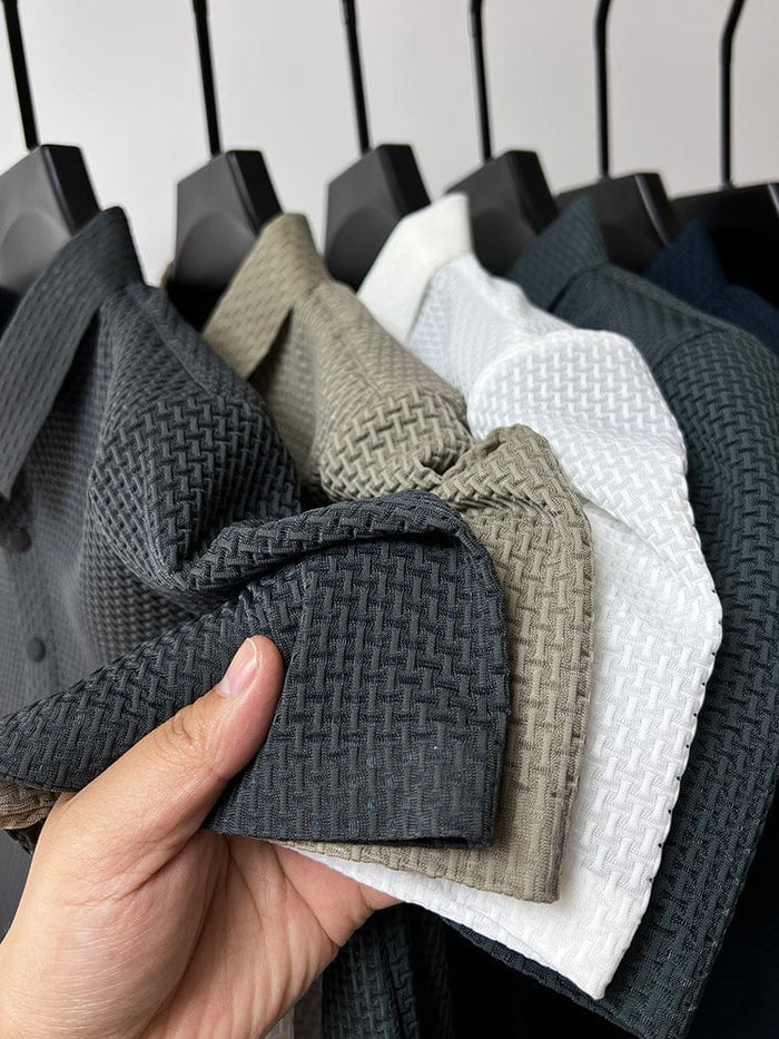 Harrington | Elegant Textured Polo Shirt