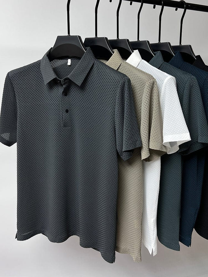 Harrington | Elegant Textured Polo Shirt