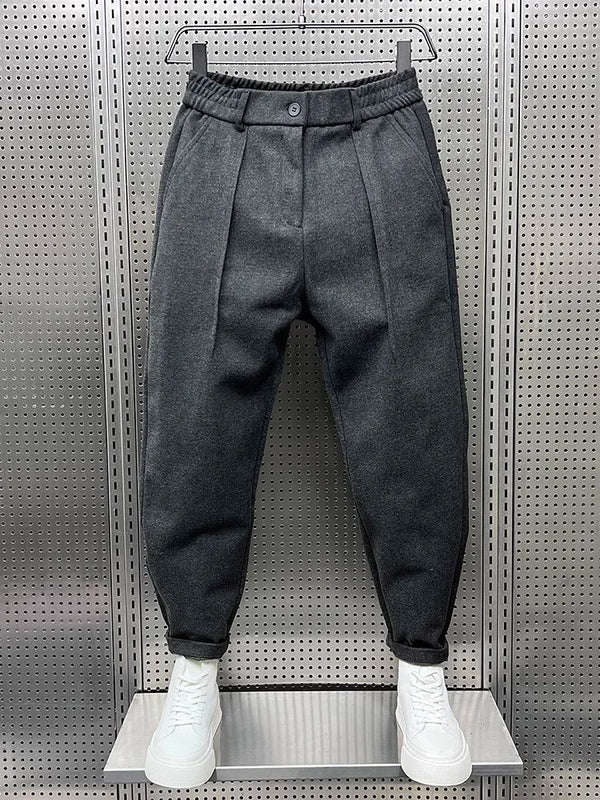 Mathieu - Pantaloni eleganti in tessuto mélange